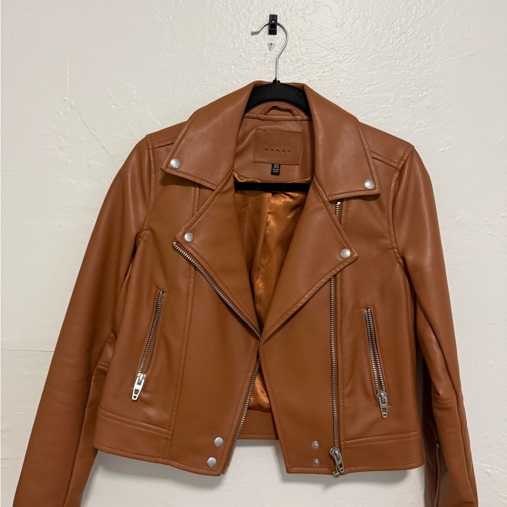 Blank NYC Tan Leather Jacket